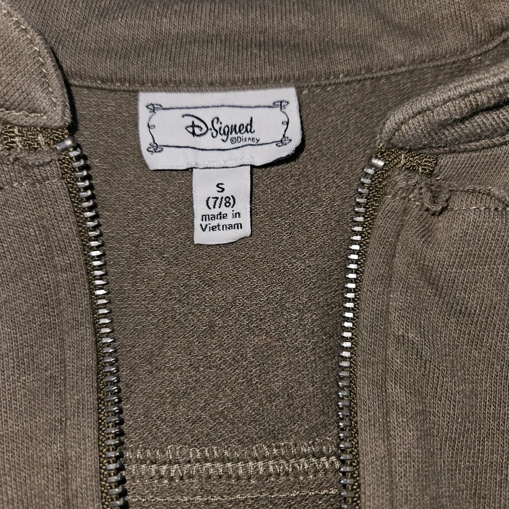 D-signed by Disney Jacket Fringed Girls Size S 7/8 Brown White Kids